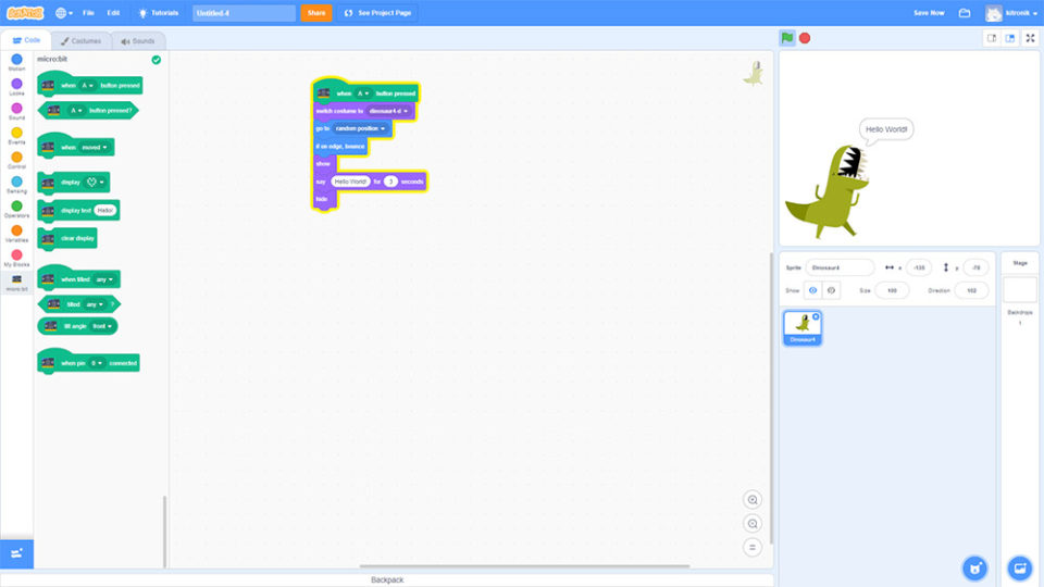 Project Scratch With Micro Bit Починаємо роботу з Scratch для micro:bit | HobbyTech